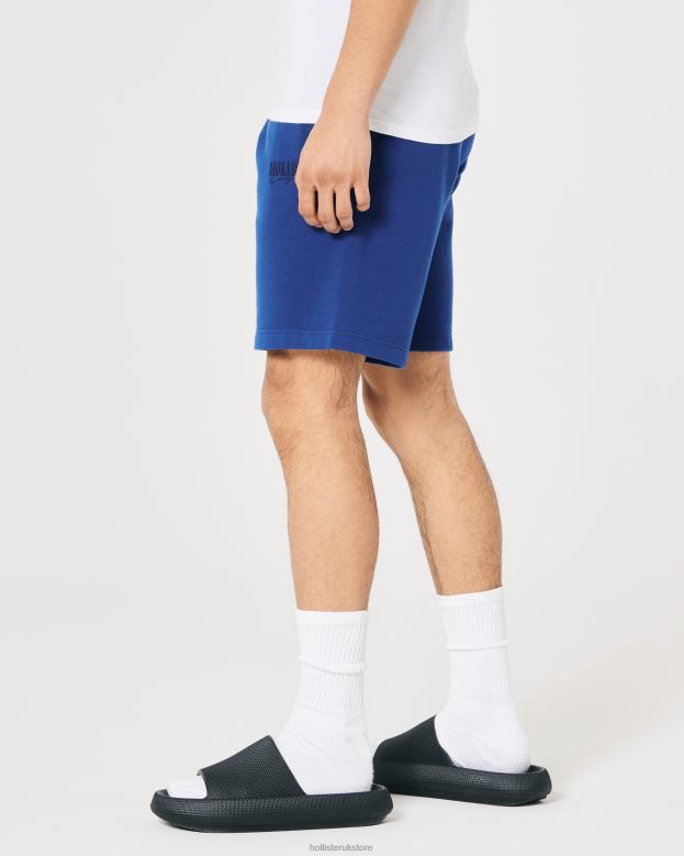 Bottoms Hollister Men Fleece Logo Shorts 9\\ 488201279 Blue